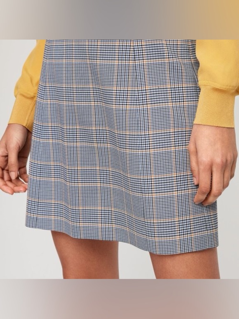 Babaton Hopper Plaid Mini Skirt